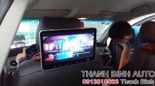 Video Màn hình 10 inch ốp sau gối đầu xe hơi